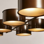 Daphna Linear Metal Drum Chandelier - Cyran Lamps