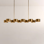 Daphna Linear Metal Drum Chandelier - Cyran Lamps