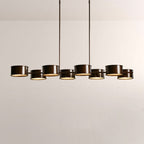 Daphna Linear Metal Drum Chandelier - Cyran Lamps