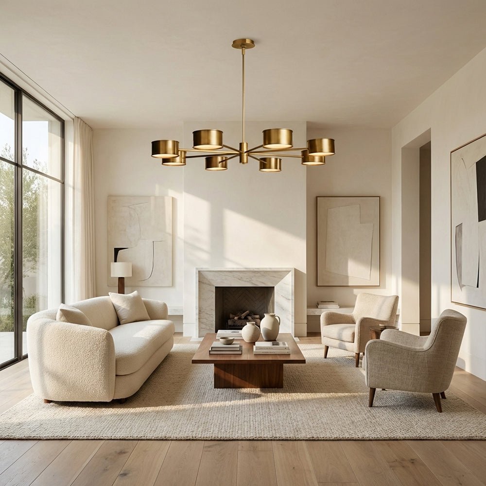 Daphna Metal Round Chandelier - Cyran Lamps