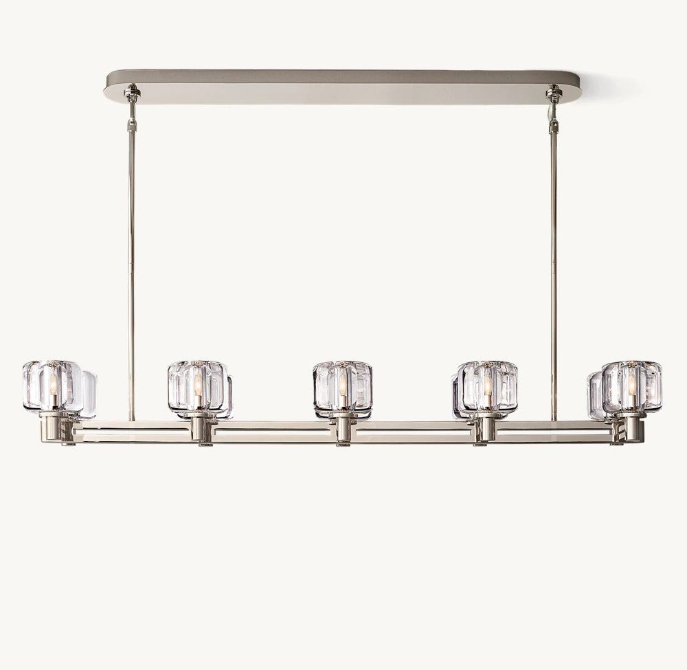 Delmare Double Linear Chandelier 54“ - Cyran Lamps