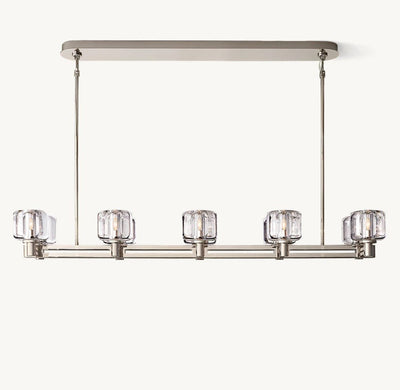 Delmare Double Linear Chandelier 54“ - Cyran Lamps