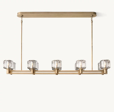 Delmare Double Linear Chandelier 54“ - Cyran Lamps