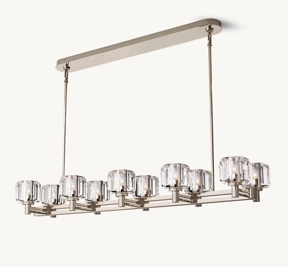 Delmare Double Linear Chandelier 54“ - Cyran Lamps