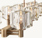 Delmare Double Linear Chandelier 72“ - Cyran Lamps