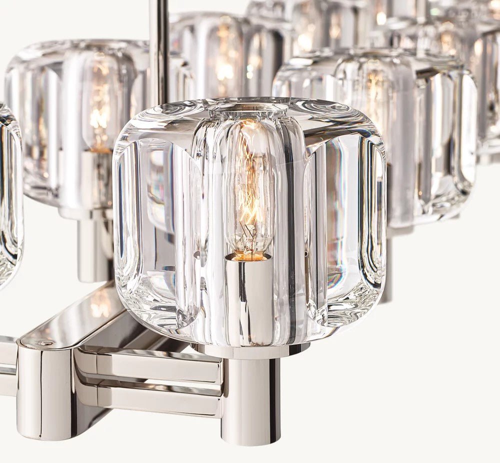 Delmare Double Linear Chandelier 72“ - Cyran Lamps