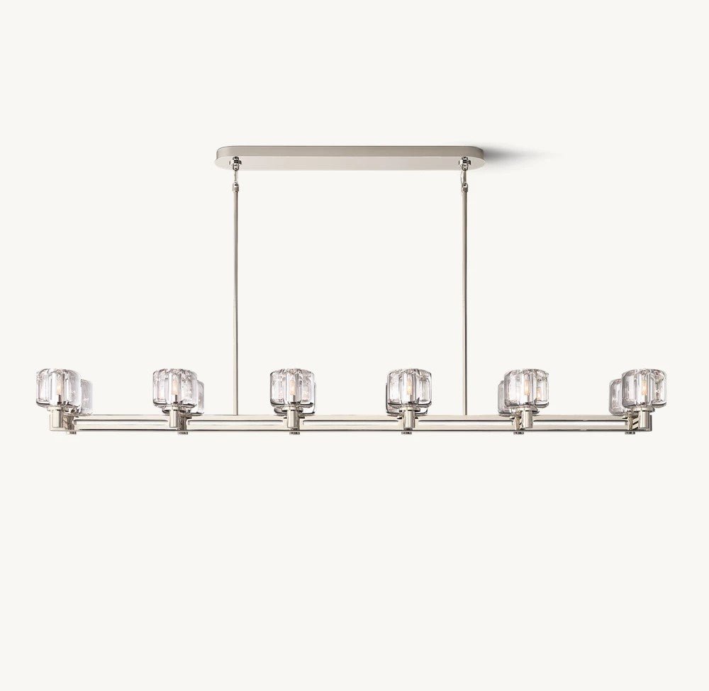 Delmare Double Linear Chandelier 72“ - Cyran Lamps
