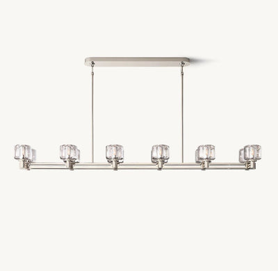 Delmare Double Linear Chandelier 72“ - Cyran Lamps