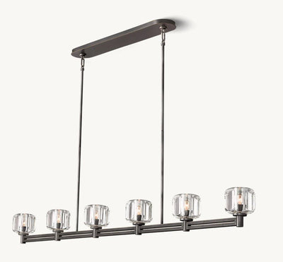 Delmare Linear Chandelier 72“ - Cyran Lamps