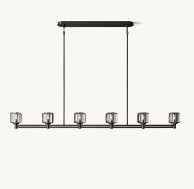 Delmare Linear Chandelier 72“ - Cyran Lamps