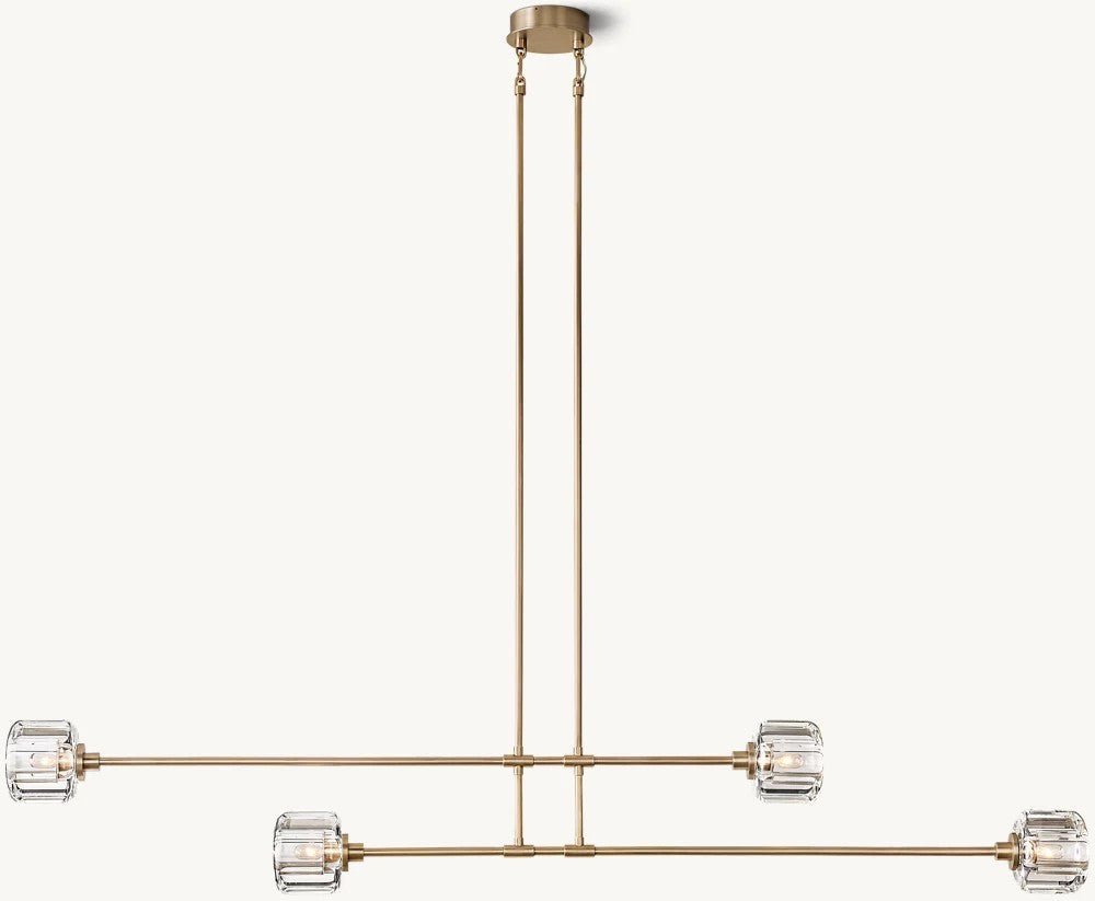 Delmare Mobile Linear Chandelier - Cyran Lamps