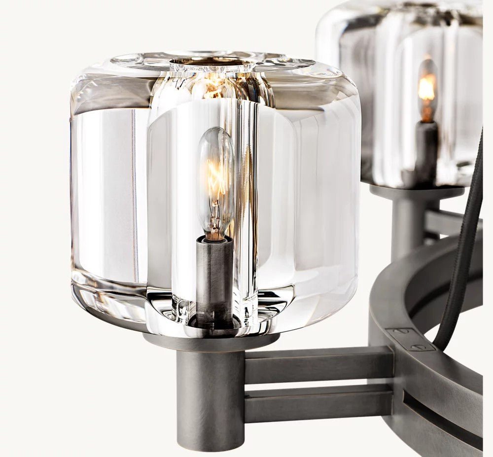 Delmare Round Chandelier 36” - Cyran Lamps