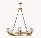 Delmare Round Chandelier 36” - Cyran Lamps