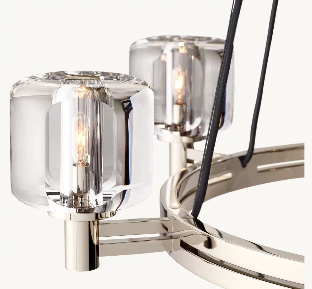 Delmare Round Chandelier 36” - Cyran Lamps