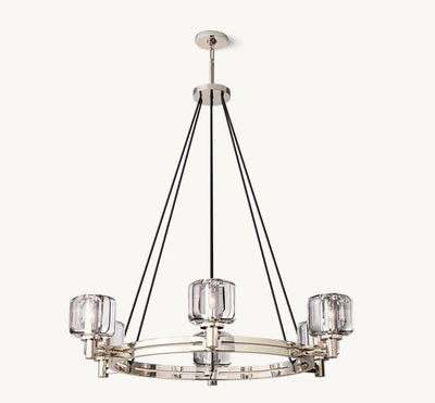 Delmare Round Chandelier 36” - Cyran Lamps