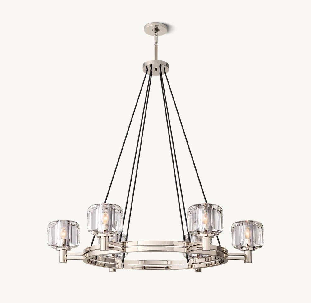 Delmare Round Chandelier 36” - Cyran Lamps