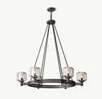 Delmare Round Chandelier 36” - Cyran Lamps