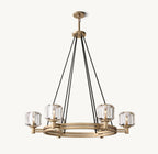 Delmare Round Chandelier 36” - Cyran Lamps