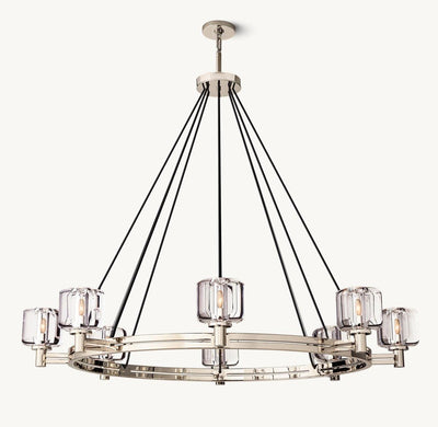 Delmare Round Chandelier 48“ - Cyran Lamps