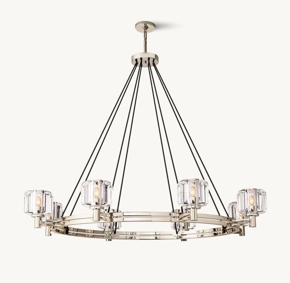 Delmare Round Chandelier 48“ - Cyran Lamps