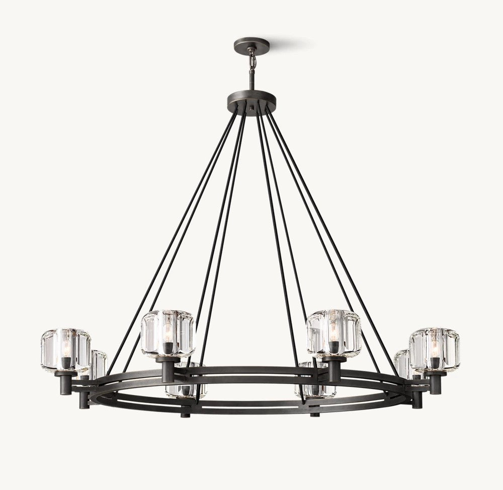 Delmare Round Chandelier 48“ - Cyran Lamps