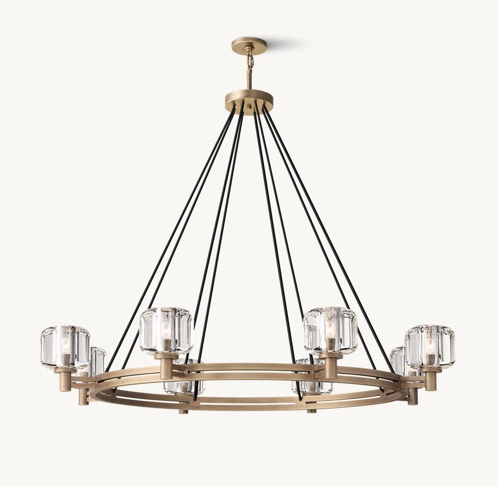 Delmare Round Chandelier 48“ - Cyran Lamps