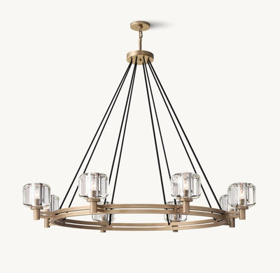 Delmare Round Chandelier 48“ - Cyran Lamps