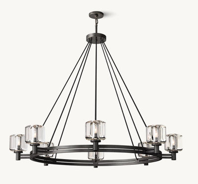 Delmare Round Chandelier 48“ - Cyran Lamps