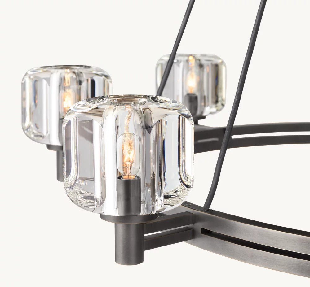 Delmare Round Chandelier 48“ - Cyran Lamps