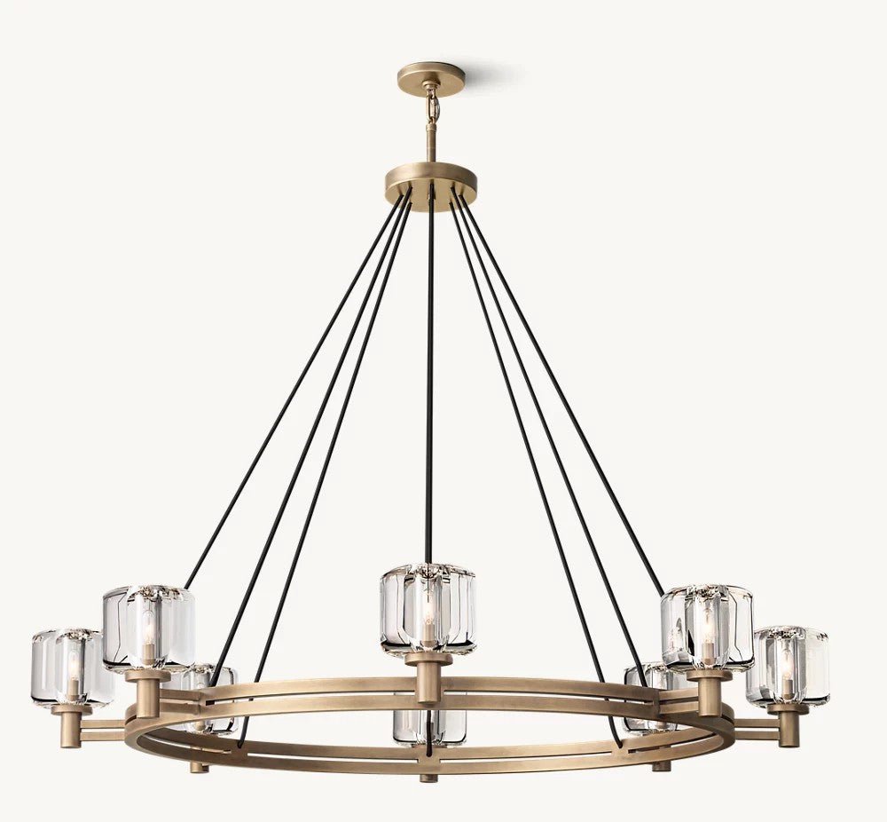 Delmare Round Chandelier 48“ - Cyran Lamps