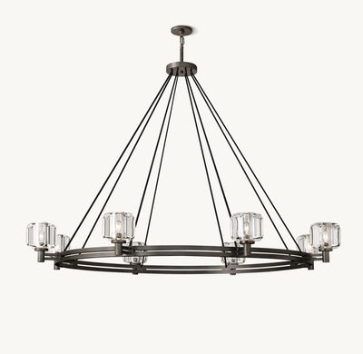 Delmare Round Chandelier 60“ - Cyran Lamps