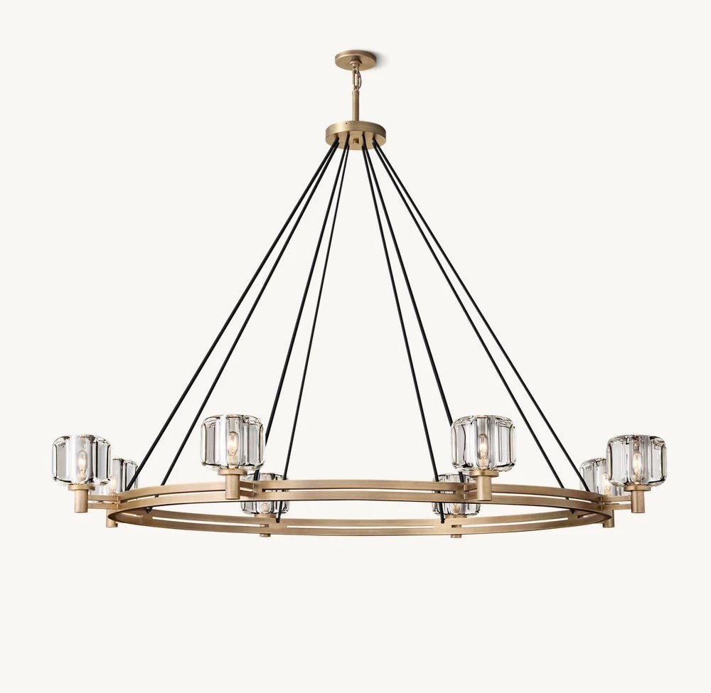 Delmare Round Chandelier 60“ - Cyran Lamps