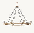 Delmare Round Chandelier 60“ - Cyran Lamps