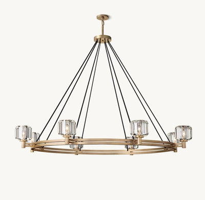 Delmare Round Chandelier 60“ - Cyran Lamps