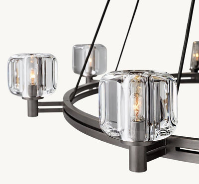 Delmare Round Chandelier 60“ - Cyran Lamps