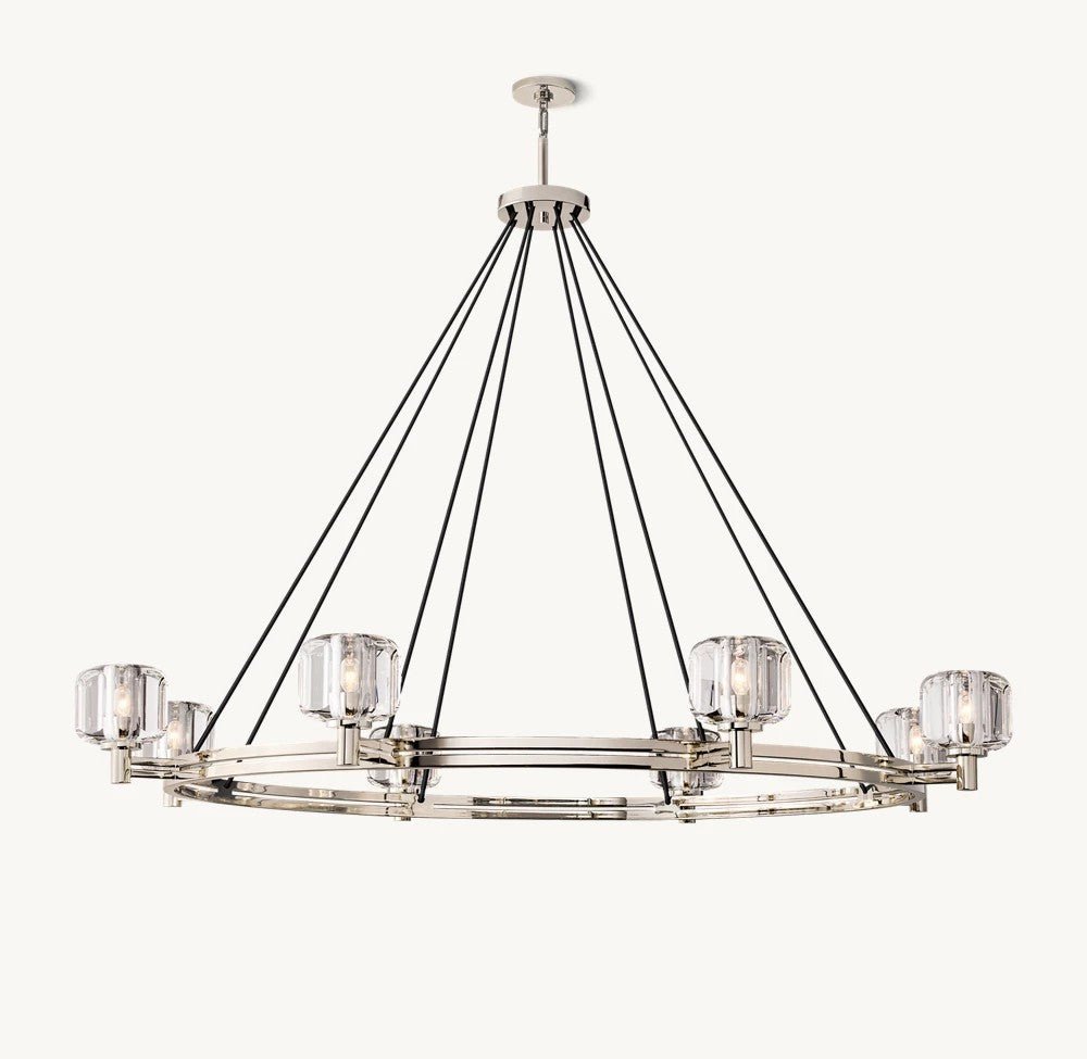 Delmare Round Chandelier 60“ - Cyran Lamps