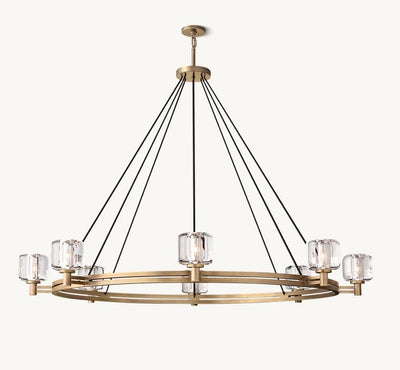 Delmare Round Chandelier 60“ - Cyran Lamps