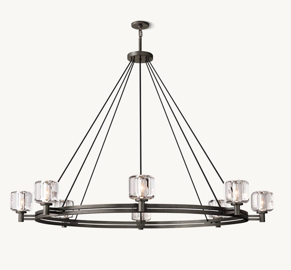 Delmare Round Chandelier 60“ - Cyran Lamps