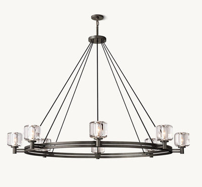 Delmare Round Chandelier 60“ - Cyran Lamps