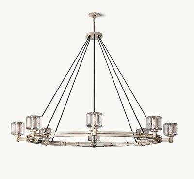 Delmare Round Chandelier 60“ - Cyran Lamps