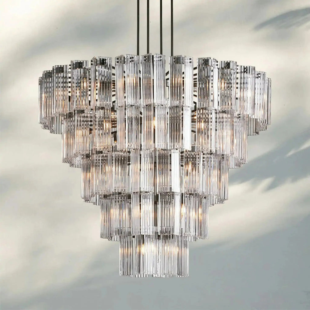 Delsie Round Chandelier 38''48''60'' - Cyran Lamps