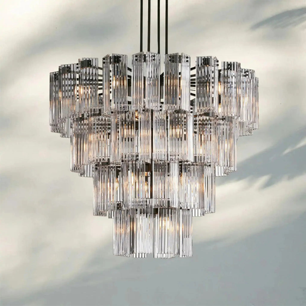 Delsie Round Chandelier 38''48''60'' - Cyran Lamps