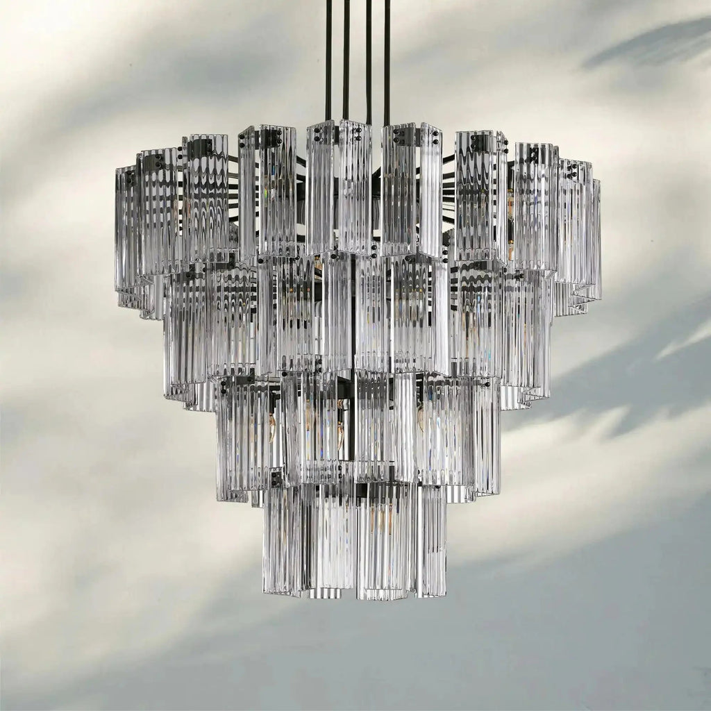 Delsie Round Chandelier 38''48''60'' - Cyran Lamps
