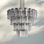 Delsie Round Chandelier 38''48''60'' - Cyran Lamps