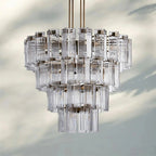 Delsie Round Chandelier 38''48''60'' - Cyran Lamps