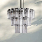 Delsie Round Chandelier 38''48''60'' - Cyran Lamps