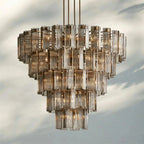 Delsie Round Chandelier 38''48''60'' - Cyran Lamps