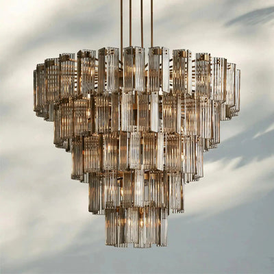 Delsie Round Chandelier 38''48''60'' - Cyran Lamps