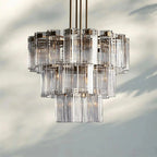 Delsie Round Chandelier 38''48''60'' - Cyran Lamps