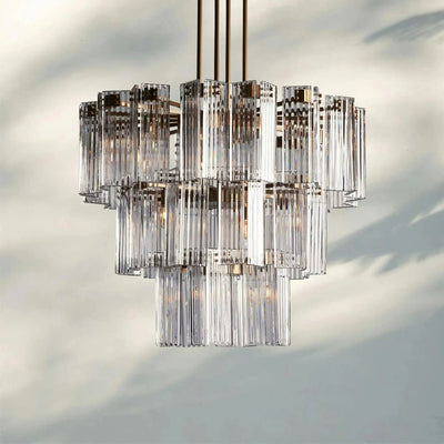 Delsie Round Chandelier 38''48''60'' - Cyran Lamps